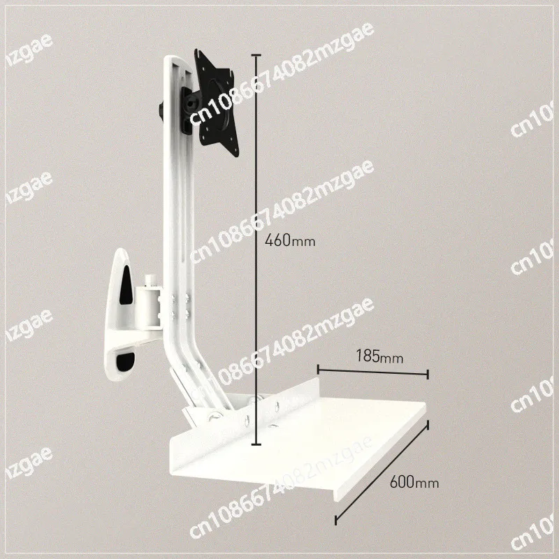 Monitor Tastiera per computer Staffa per macchina all-in-one Rack da parete per schermo con braccio con supporto per tastiera