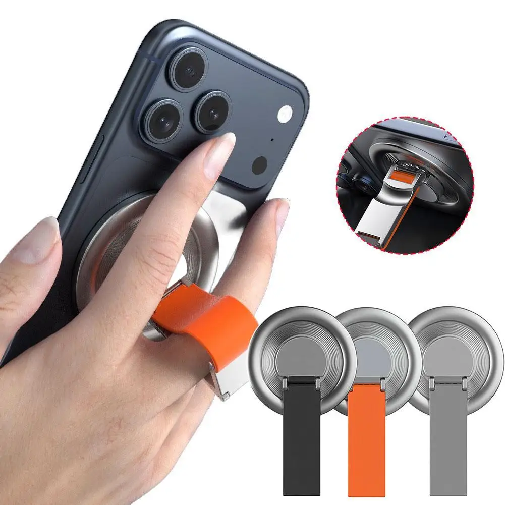 

Держатель для телефона с поддержкой MagSafe, вращение на 360 градусов ° Силиконовый держатель-кольцо для телефона Roration с функцией подставки