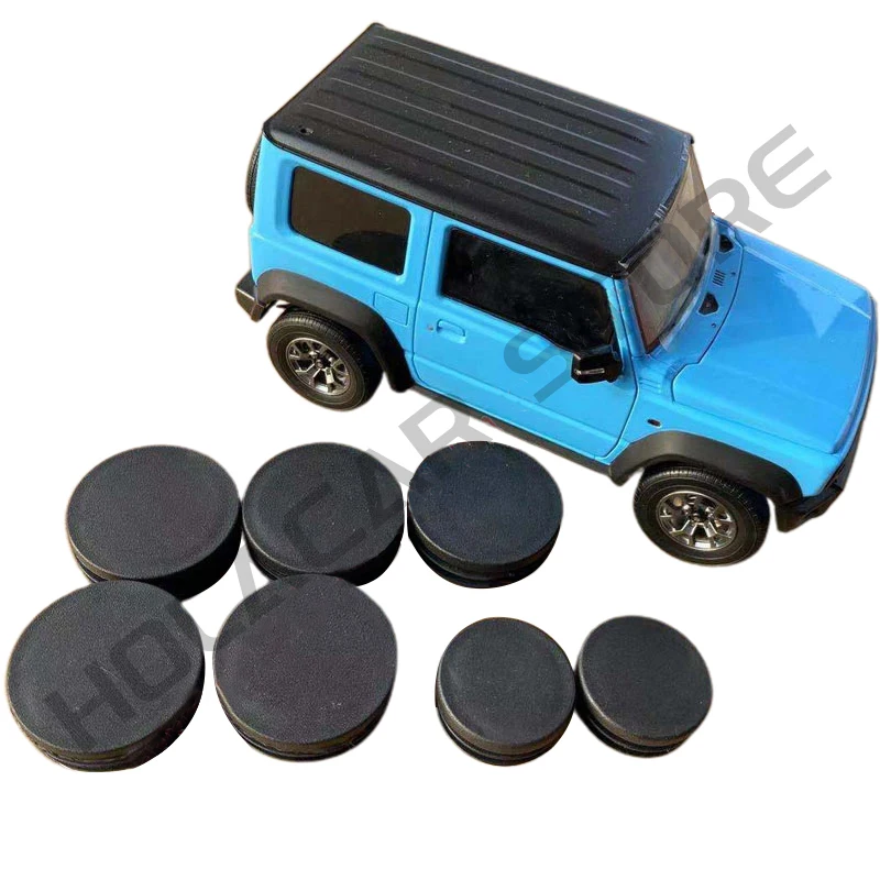 7pcs Girder Tube Frame Hole Cover ABS Waterproof Classis Plugs Tube Hole Caps Cover for Suzuki Jimny Serria JB64 JB74 2019-2023