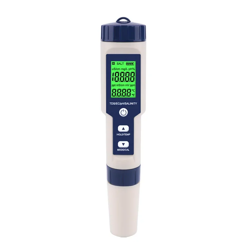 

Hot selling EZ-9909PH/salinity/temperature/TDS/EC 5 in 1test pen multifunctional water quality detector