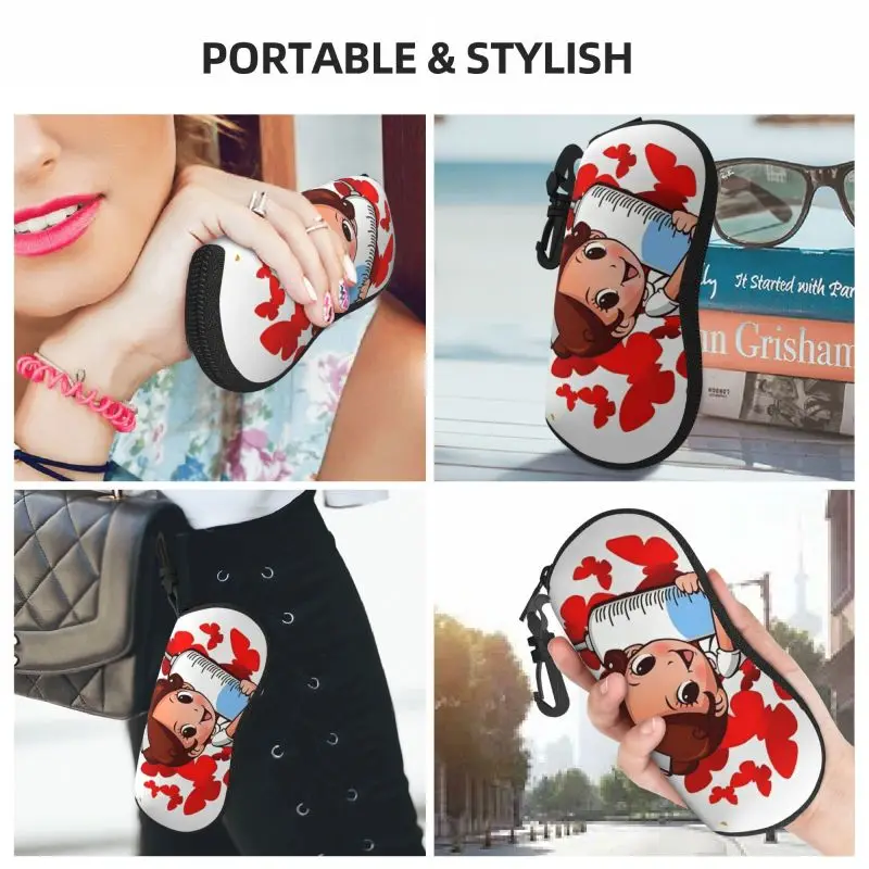 Glasses Case Enfermera En Apuros Doctor Nurse Funny Portable Zipper Glasses Case Unglasses Cover Glasses Storage Case