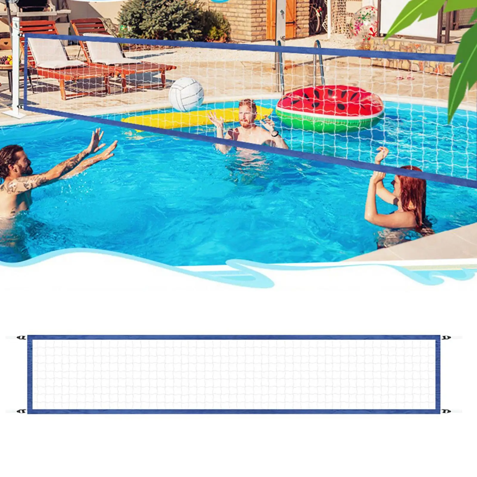 Volleyball Net For Pool Waterproof Weatherproof Replacement Swimming Pool Replacement Volley Ball Net For Indoor Outdoor Beach