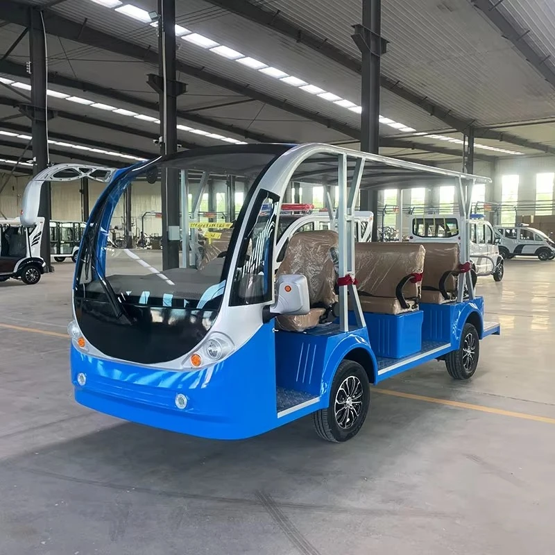 Passenger Transport Bus Battery Long Range Electric Bus Air Conditioning 8/11/14/17/20 Seater Electric Mini Shuttle Bus