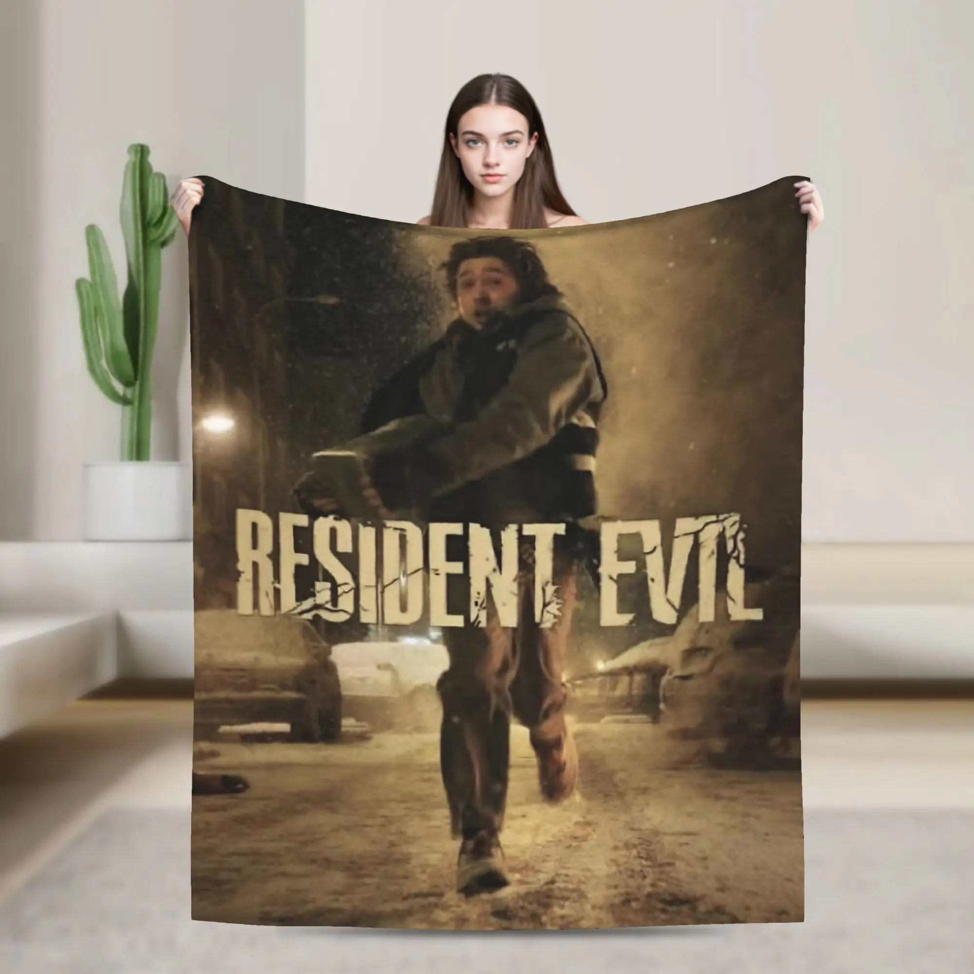 Residentes Eviles 2026 Horror Movie Blanket Multiple Sizes Soft and Lightweight  Throw Blankets for Sofa Couch and Bed
