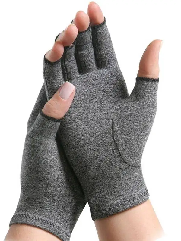unisex-therapy-pressure-gloves-hand-pain-relief-half-finger-winter-gloves-medium-thickness-full-coverage-fingerless-gloves