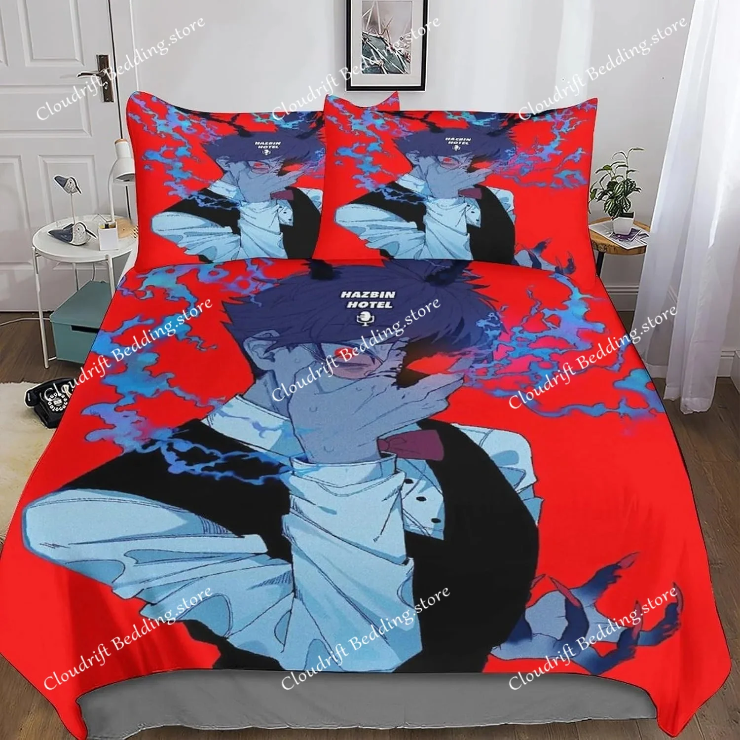 Game Hazbin Hotel Duvet Cover Pillowcase Bedding Set Adult Boy Girl Bedroom Decoration Charlie Single Double Large Size
