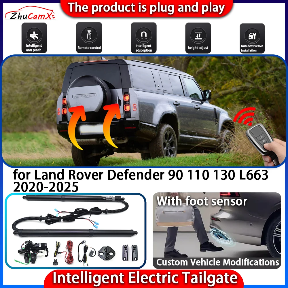 Smart Powered Tailgate System for Land Rover Defender 90 110 130 L663 2020-2025 Automatic Intelligent Trunk Lift Control Kit