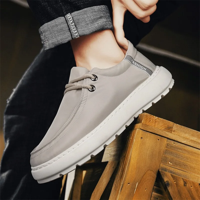 

Мужские кроссовки, летние дышащие мужские кроссовки из ткани, легкая нескользящая удобная уличная прогулочная обувь, лоферы