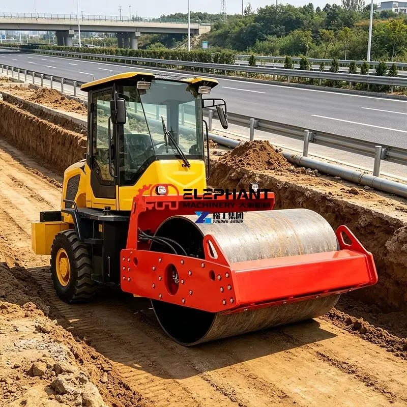 High Performance Hydraulic Double Drum Vibratory Road Roller Machine with CE EPA Engine for Asphalt Paving