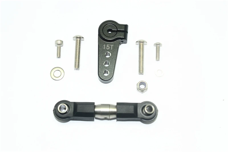 ALUMINIOWY RĘKAW SERWA GPM Z REGULACJĄ STALOWĄ, PASUJE DO TEAM LOSI 1/6 SUPER BAJA REY 4X4 -LOS05013