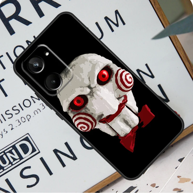 Saw Jigsaw Puppet For Realme C31 C33 C35 C51 C53 C55 C67 GT5 GT Neo 6 9 10 11 12 Pro Plus C21Y C25s C30 Case