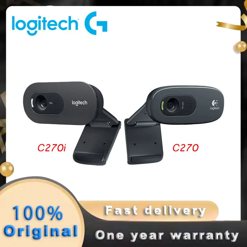 Logitech C270/C270i HD Video 720P Web Built-in Micphone USB2.0 Computer Camera USB 2.0 logitech Webcam 100% Original New