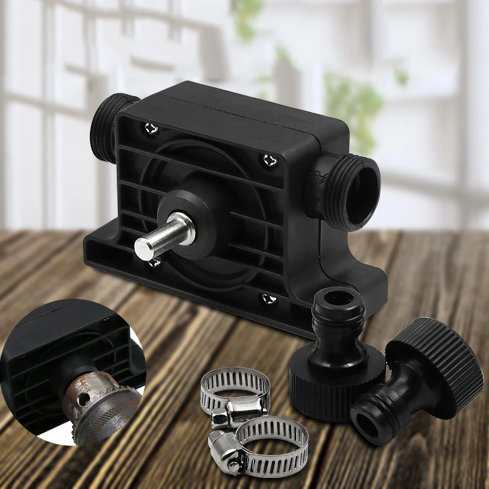 

Oil Well Pump Round Water Transfer with 2 Connectors Electric Drill Drive Large Flow