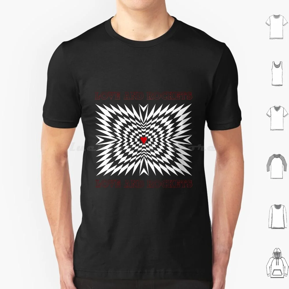 Love And Rockets T Shirt 6xl Cotton Cool Tee Love Rockets 80s Music Album Record Vinyl Band Artist Love And Rockets