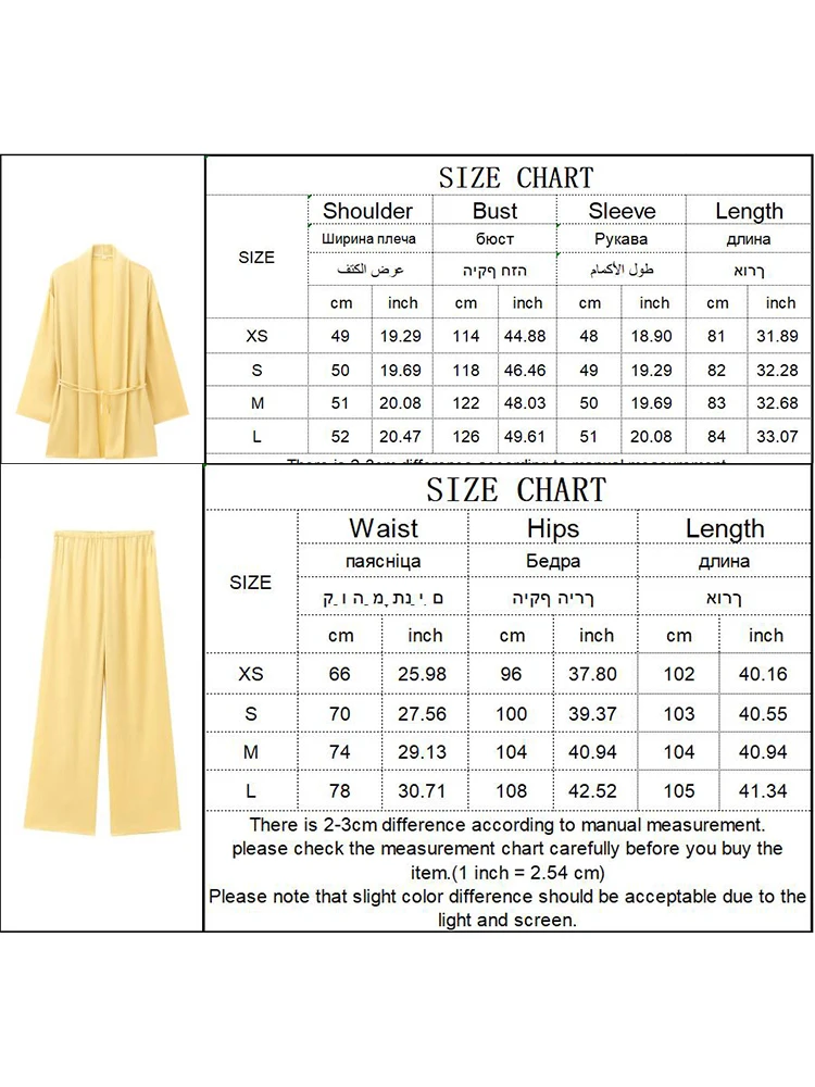 TRAF Simple Soft Lace Up Pajama Style Pants Sets Dla Kobiet 2-częściowe nowe modne koszule Top damski dwuczęściowy zestaw strojów