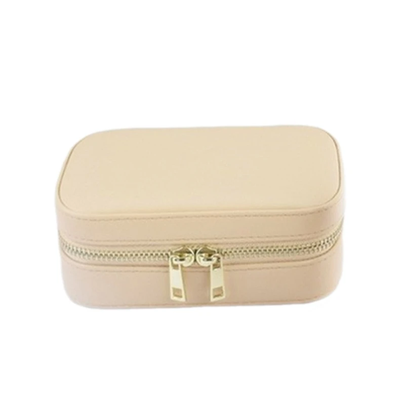 Fast Reach Convenient PU Leather Accessory Case Compact Jewelry Storage Box Practical Organization Box for Travel Business