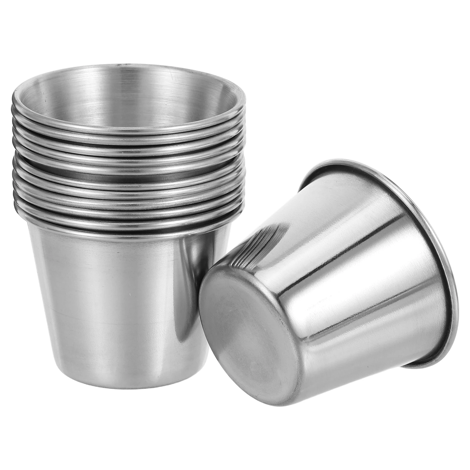 

12pcs Stainless Steel Shot Cups Whiskey Tumbler Shatterproof Liquor Glasses Home Bar Party 45Ml Graduation Housewarming
