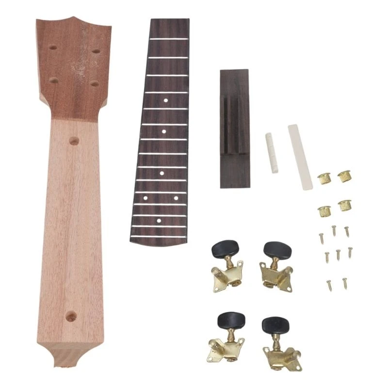 

Ukulele Neck Fretboard Accessories Ukulele Fingerboard Neck Board Set Ukulele Fretboard Replacement Luthier Tool Parts