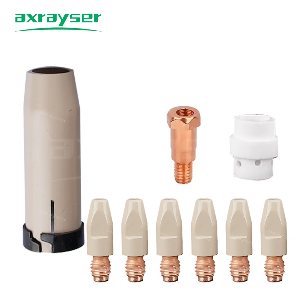 36KD طلاء فوهة لحام الاتصال تلميح 0.8/1.0/1.2 مللي متر مجموعات MIG الشعلة فوهة الغاز تلميح حامل من 36KD MIG MAG GMAW شعلة لحام