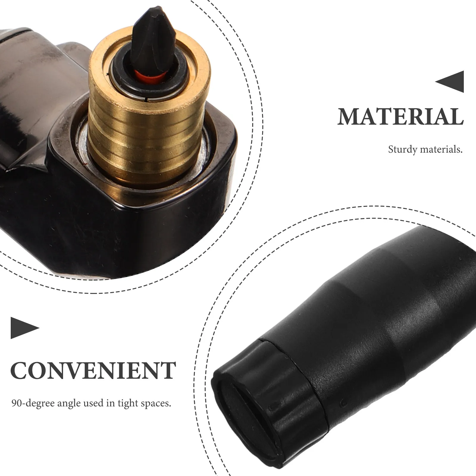 Right Angle Drill Attachment Impact Driver Adapter Heavy Duty 90 Degree Bit Extension for Tight Corners Drill Impact Driver view 4