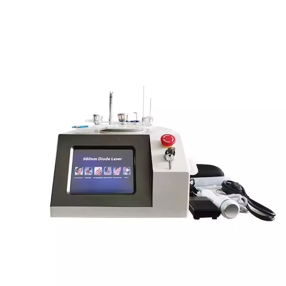BEST 60W 6 in 1 980nm Diode Laser Vascular Removal Machine Remove Spider Veins 980 Diode Laser Blood Vessels Removal Nail Fungus