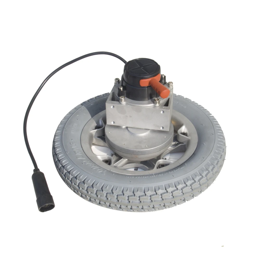 24v 12 inch brushless motor and real wheel 250w electric wheelchair kits electric wheelchair motor and joystick controller