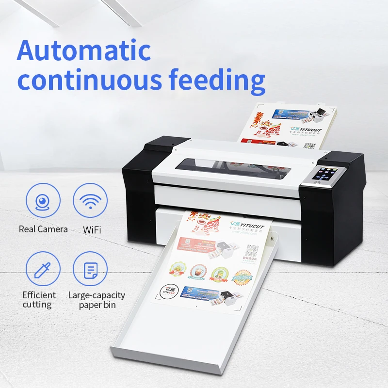 

LY A3 Automatic Continuous Paper Feeding 330mm Sticker Cutting Plotter Machine USB Port For Advertisement Craft Design Cut Etc.