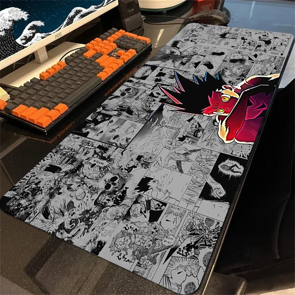 CIFBUY Hunter x Hunter Desk Mat, Vibrant All-Character Group Art Mouse Pad, Non Slip Rubber Base for Anime Gaming Desktop
