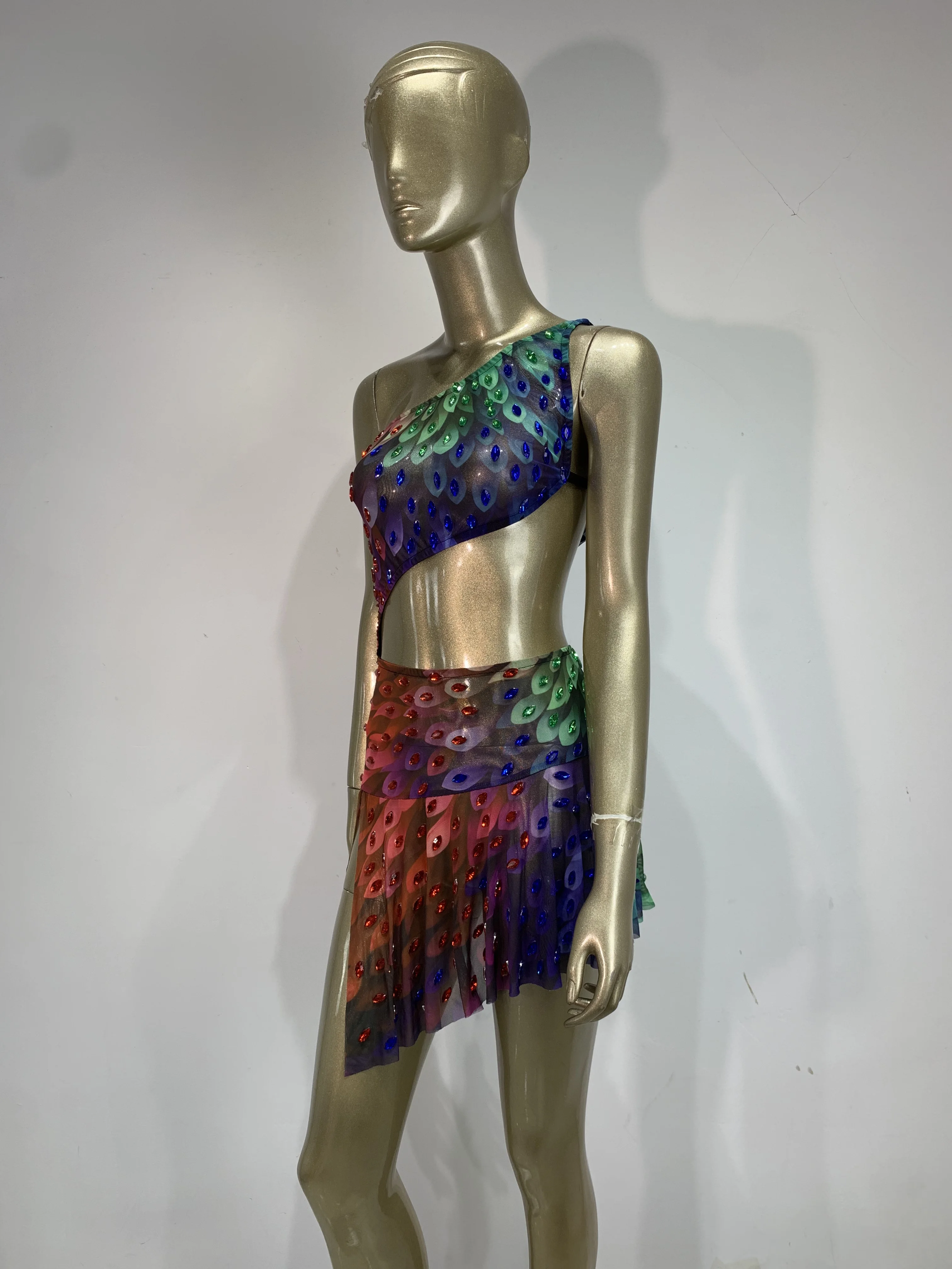 Glitterende strass steentjes,  - Sparkly Rhinestone Club Party Dress recensie en prijs
