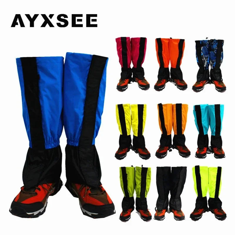 Men Women Outdoor Long Leg Gaiters Wind Sand Insect Prevention Shoe Cover Travel Leg Cover Hiking Cycling Leg Sleeve