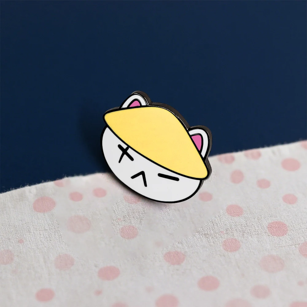 Suga Daechwita Yoongi Katzen-Emaille-Anstecknadel, niedliche Cartoon-Sänger-Musik-Peripherie-Brosche, Sammel-Souvenir, Anstecknadel, Geschenk für Fans – Detail 5