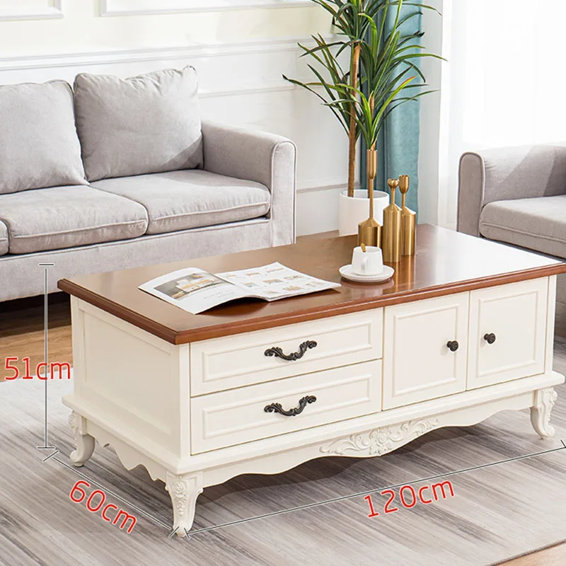 

Rectangle Wooden Coffee Table Living Room Drawers Design Bedroom Coffee Table Modern White Mesa Centro Salon Home Furniture