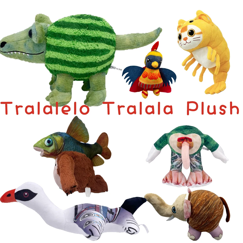 

Italian Brain Rot Animal Plush Tralalero Tralala Shark Plush Doll Tungtungtung Sahur SHARK Plush Peluches Stuffed Doll Toy Gift