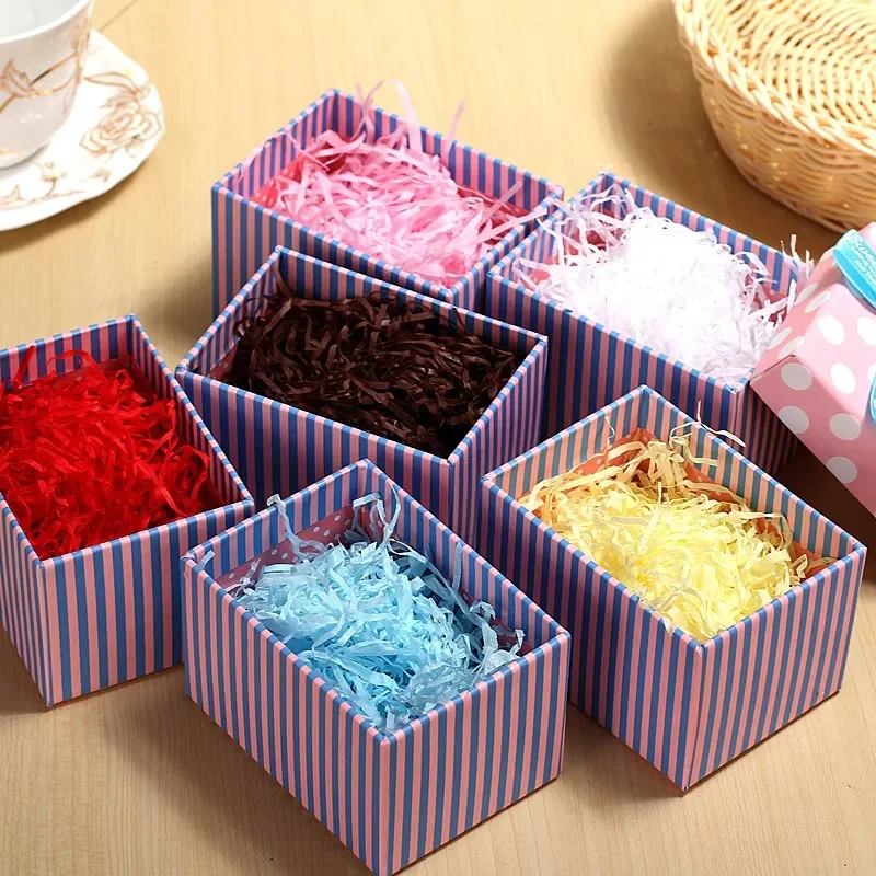 500g/1kg raffia colored confetti raffia paper packaging filler wedding party gift box filler material DIY raffia decoration