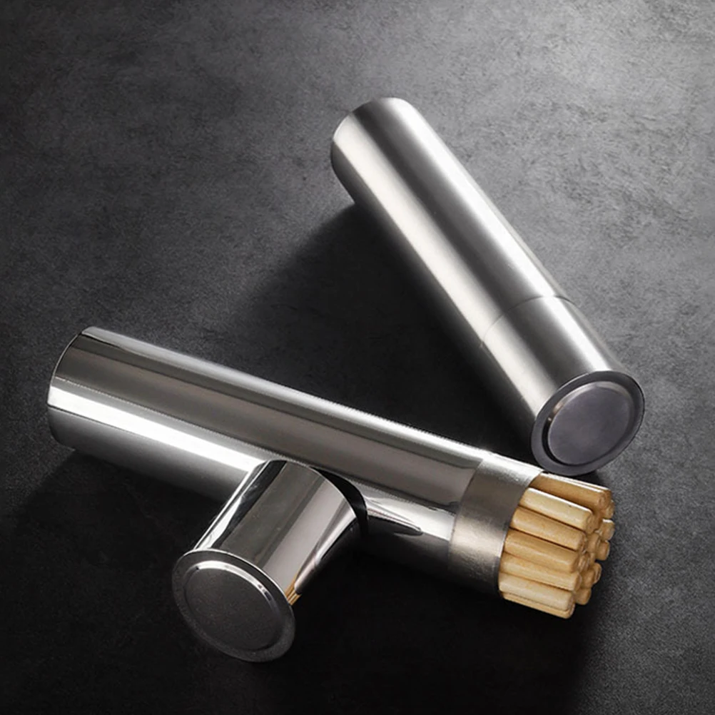 

Kebab Barbecue Sign Storage Tube Kabob Skewer Holder Labels Silver Stainless Steel