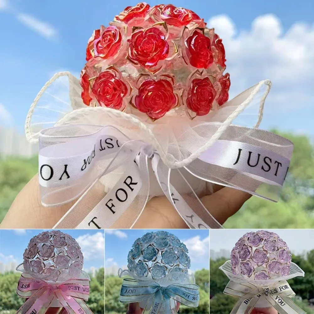 Romantische handgemachte Blume DIY Nachtlichter DIY Lampen Blumenstrauß Blumenstrauß Licht handgemachte Schlafzimmer Dekoration Licht