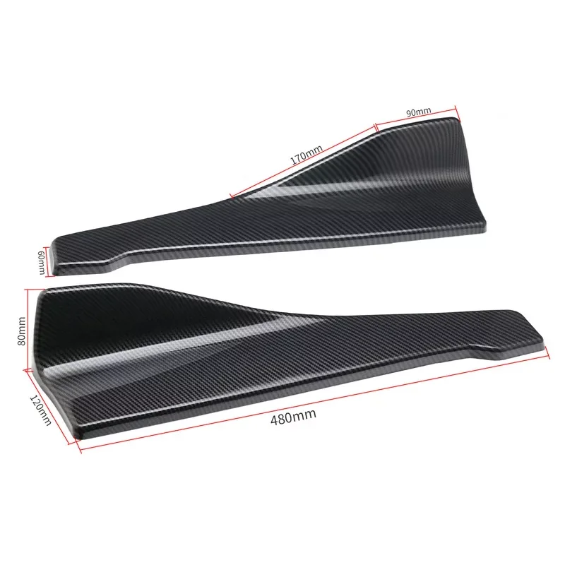 Universal Car Front Rear Bumper Strip Lip Spoiler Diffuser Splitter Scratch Protector 48CM Length  For Audi BMW HONDA