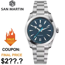 2024 New San Martin SN0113W V2 Men Dive Watch NH35 Automatic Movement Stainless Steel Sapphire BGW9 Luminous Watches Waterproof