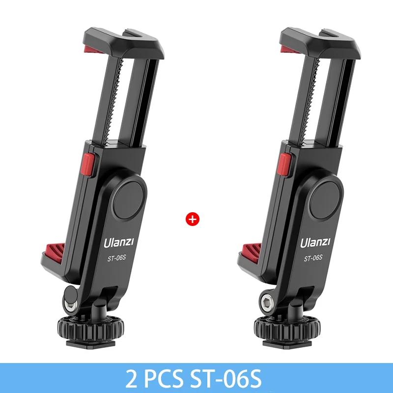 Ulanzi ST-06S Vertikale Aufnahme Telefon Halterung für DSLR Kamera Monitor Halterung Stativ Halterung Klemme für Smartphone Vlog Schießen
