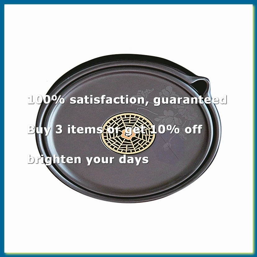 Retro Bakelite Tea Tray with Pot Holder - Dry Foam Table for Tea Accessories, Kettle Pad, Storage Organizer