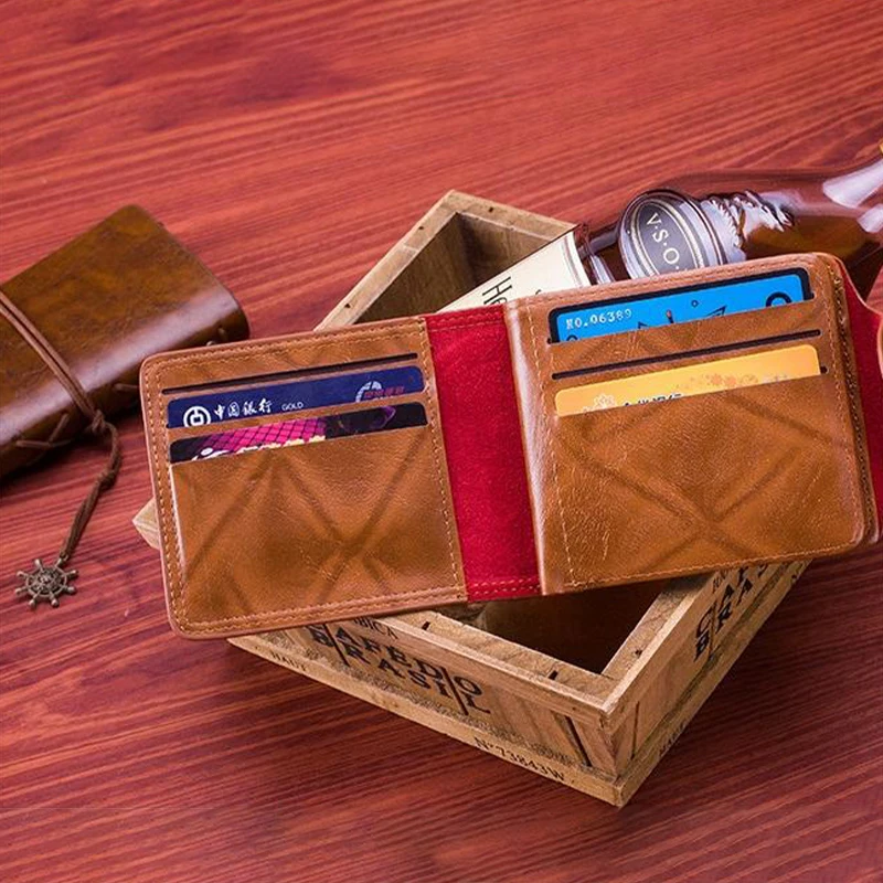 Fashionable Short Retro Compression Pattern New Business Wallet Fashion Organizer