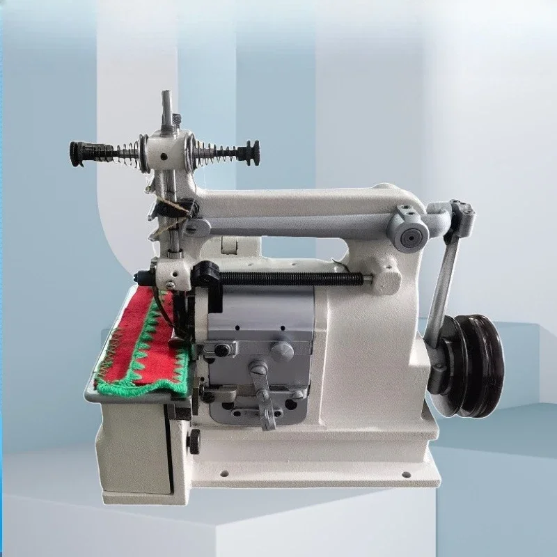Special shell-shaped trim for towels and gloves, overlock sewing machine,