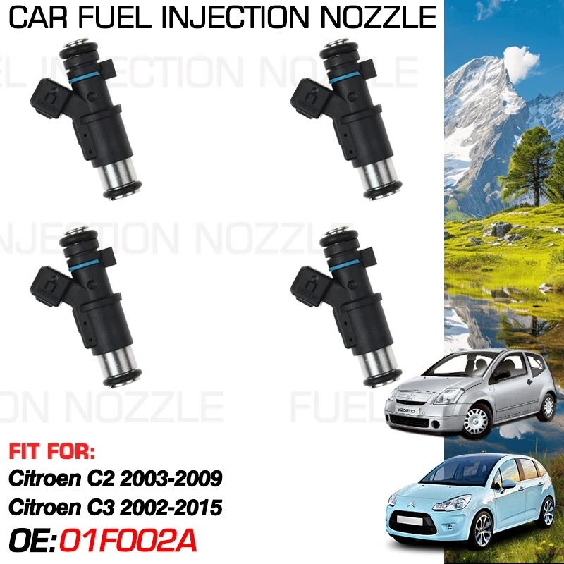 01F002A 0280156357 for Citroen C2 2003-2009 2008 Citroen C3 2002-2015 2013 2009 Car Fuel Injectors Nozzle Injection Accessories