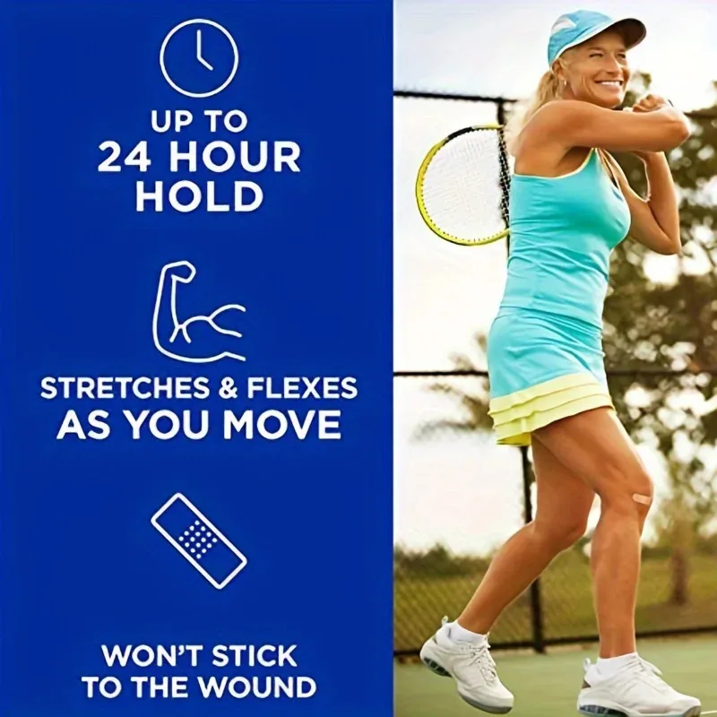 100 قطعة من الجص اللاصق للجروح، شريط غير منسوج للقطع والتآكل الصغيرة - مسامي، مثالي للإسعافات الأولية في المنزل والخارج #5