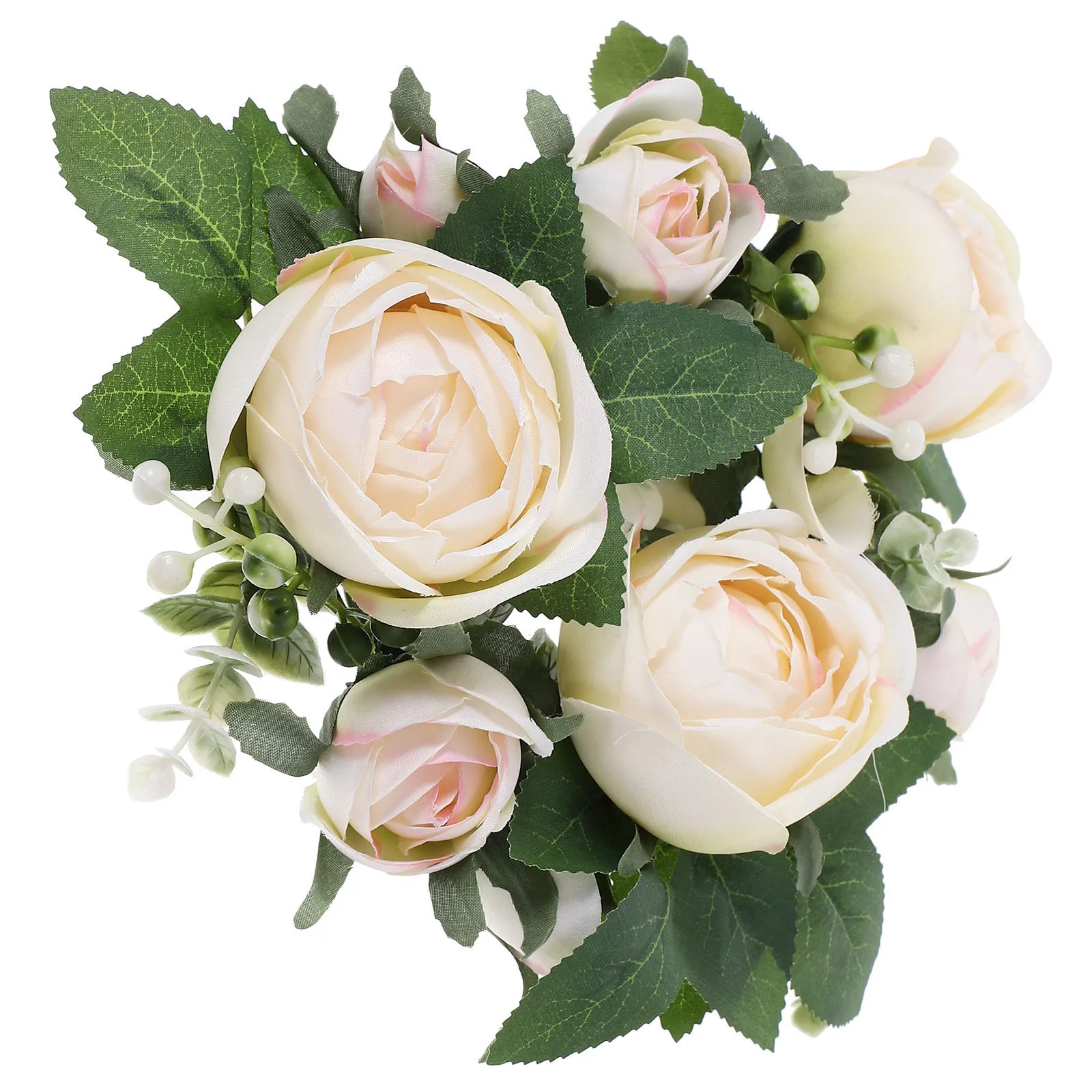 

Artificial Rose Ring Realistic Floral Wreath Wedding Table Centerpiece Party Decoration Rings Tabletop Wreath