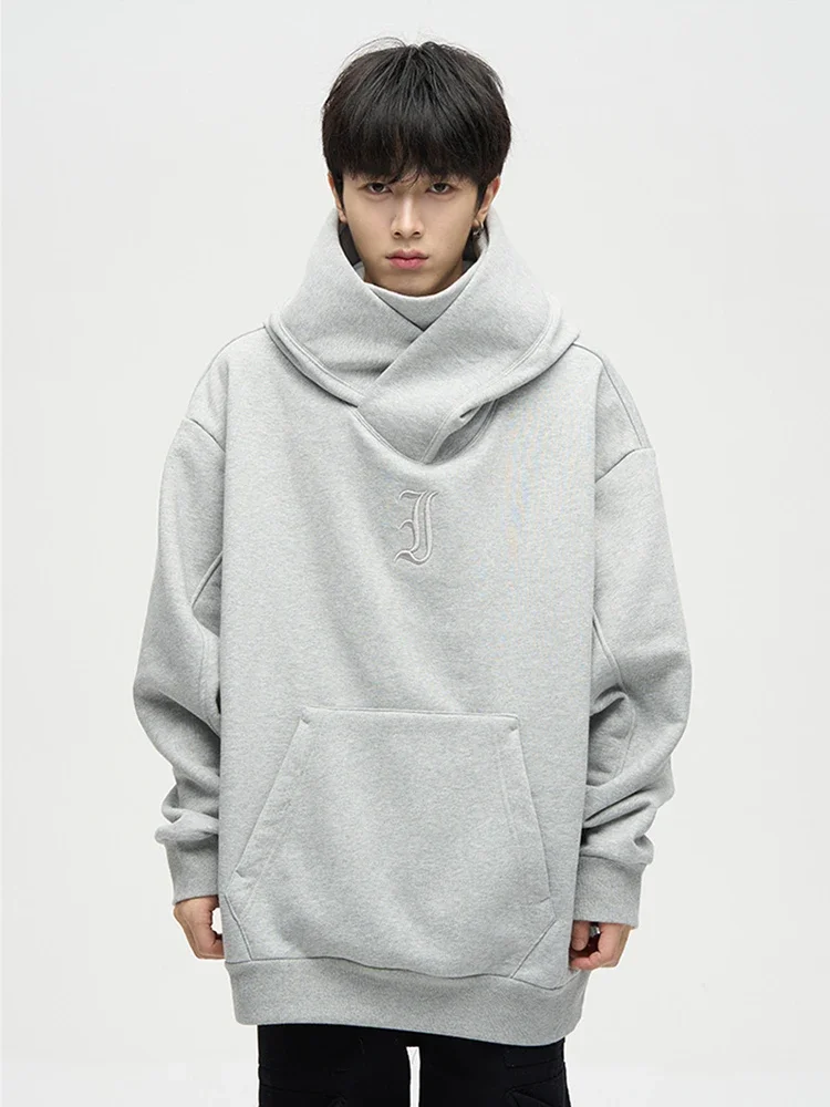 Autumn Ninja Streetwear Turtleneck Hoodies For Men Letter