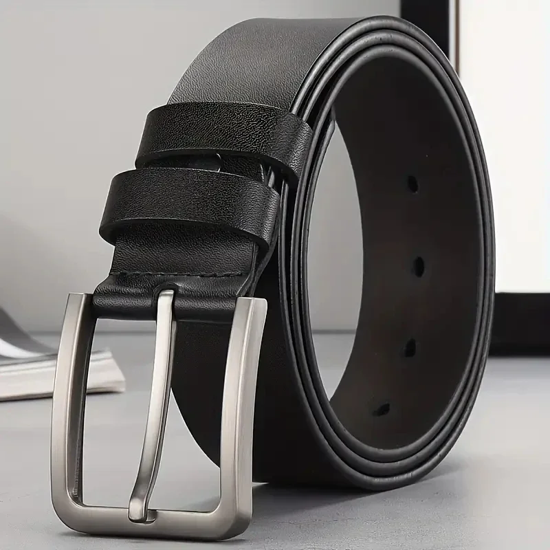 

Genuine Leather for men High Quality men belts Alloy Pin Buckle Adult Luxury Brand Jeans Business Casual Waist Male Strap Brand