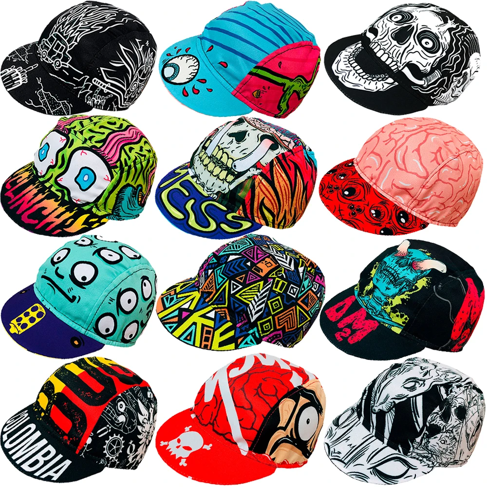 NEW skull Outdoor Cycling Caps Bicicleta Wear Hats Breathable  Free Size Be Elastic Men And Women 17 Style Arbitrary Choice