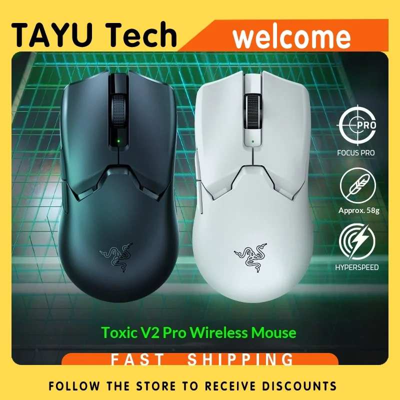 Razer Viper V2 Pro Dual Mode Wireless Gaming Mouse Ultra Lightweight For PC CSGO PUBG Esports Programmable Side Buttons
