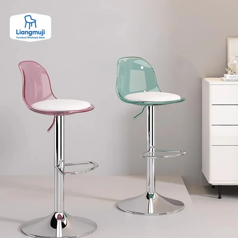 

Accent Height Bar Stools Bedroom Minimalist Fishing Party Balcony Modern Barstools Ergonomic Comfortable Chaise Trendy Furniture